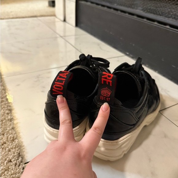 Zadig & Voltaire Black and Cream Sneakers - Picture 10 of 11